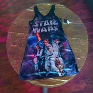 Lace trim star wars slip/sleepwear, M